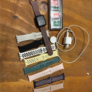 Apple Smartwatch with Multiple Bands Charger and Cases